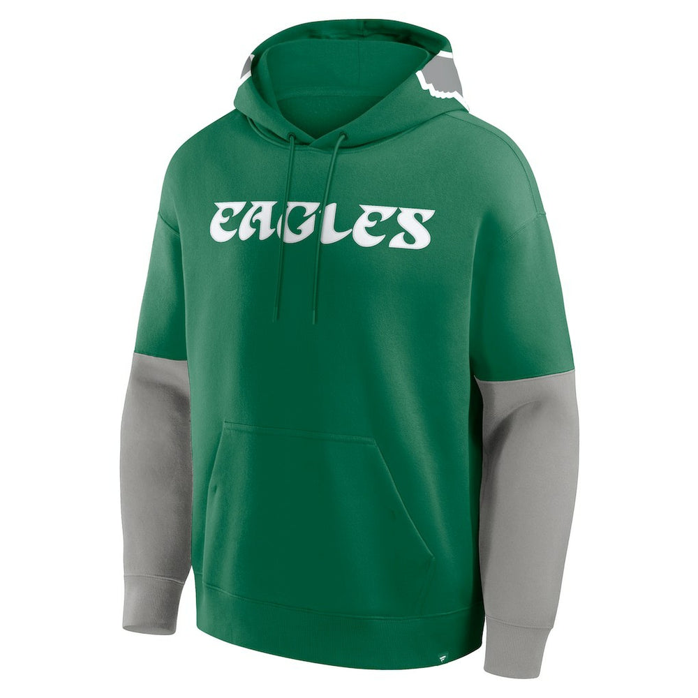 Philadelphia Eagles Helmet Retro Pullover Hoodie Kelly Green | Fanatics