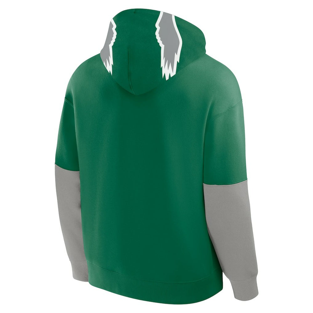 Philadelphia Eagles Helmet Retro Pullover Hoodie Kelly Green | Fanatics
