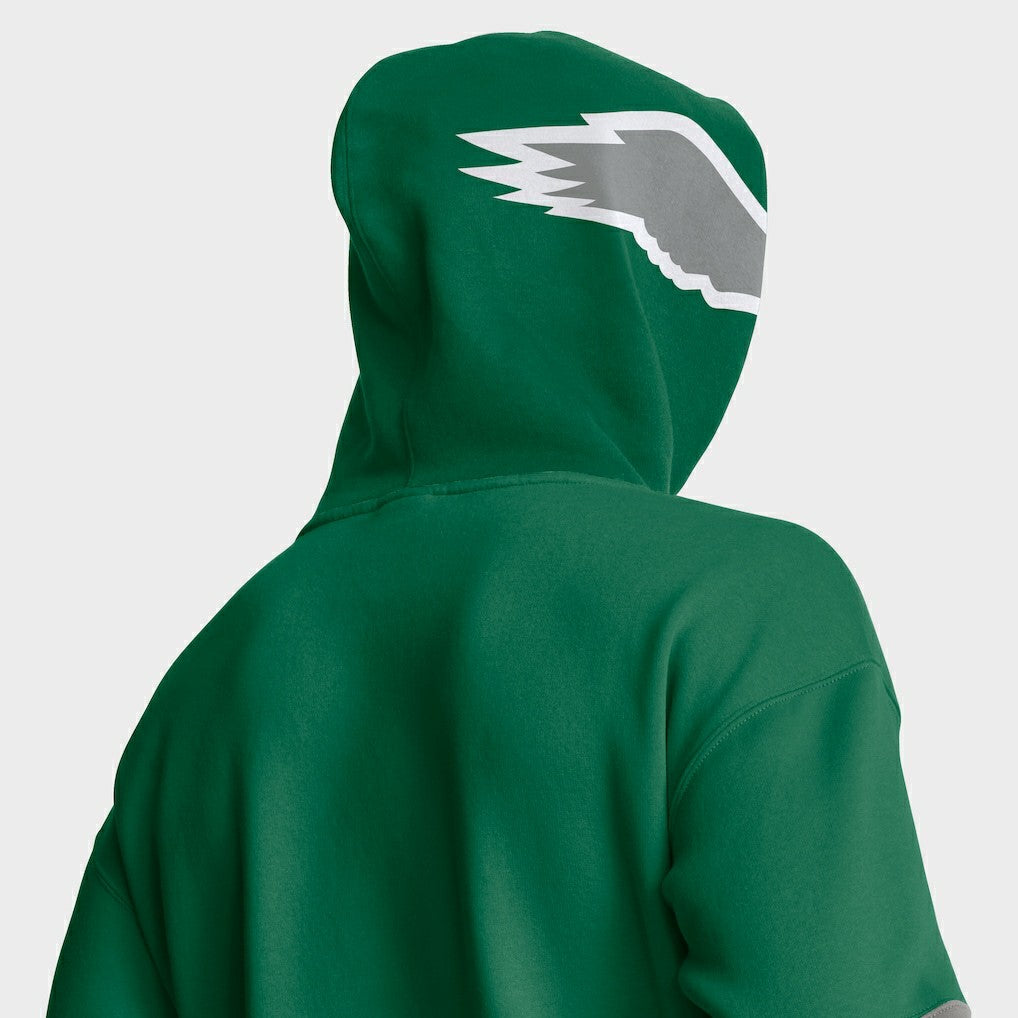 Philadelphia Eagles Helmet Retro Pullover Hoodie Kelly Green | Fanatics