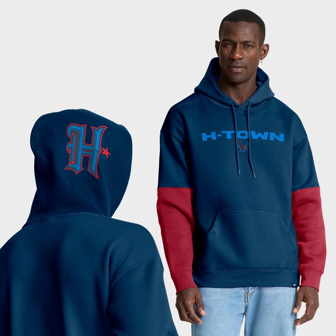 Houston Texans Helmet Alt Pullover Hoodie Navy | Fanatics