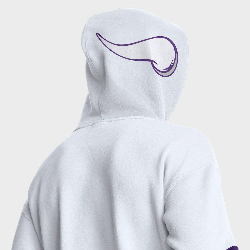 Minnesota Vikings Helmet Alt Pullover Hoodie White | Fanatics