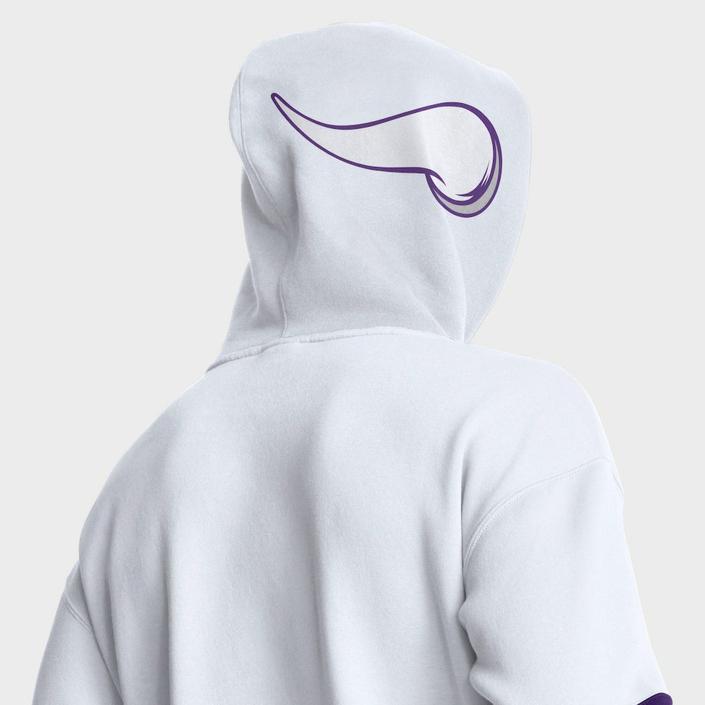 Minnesota Vikings Helmet Alt Pullover Hoodie White | Fanatics