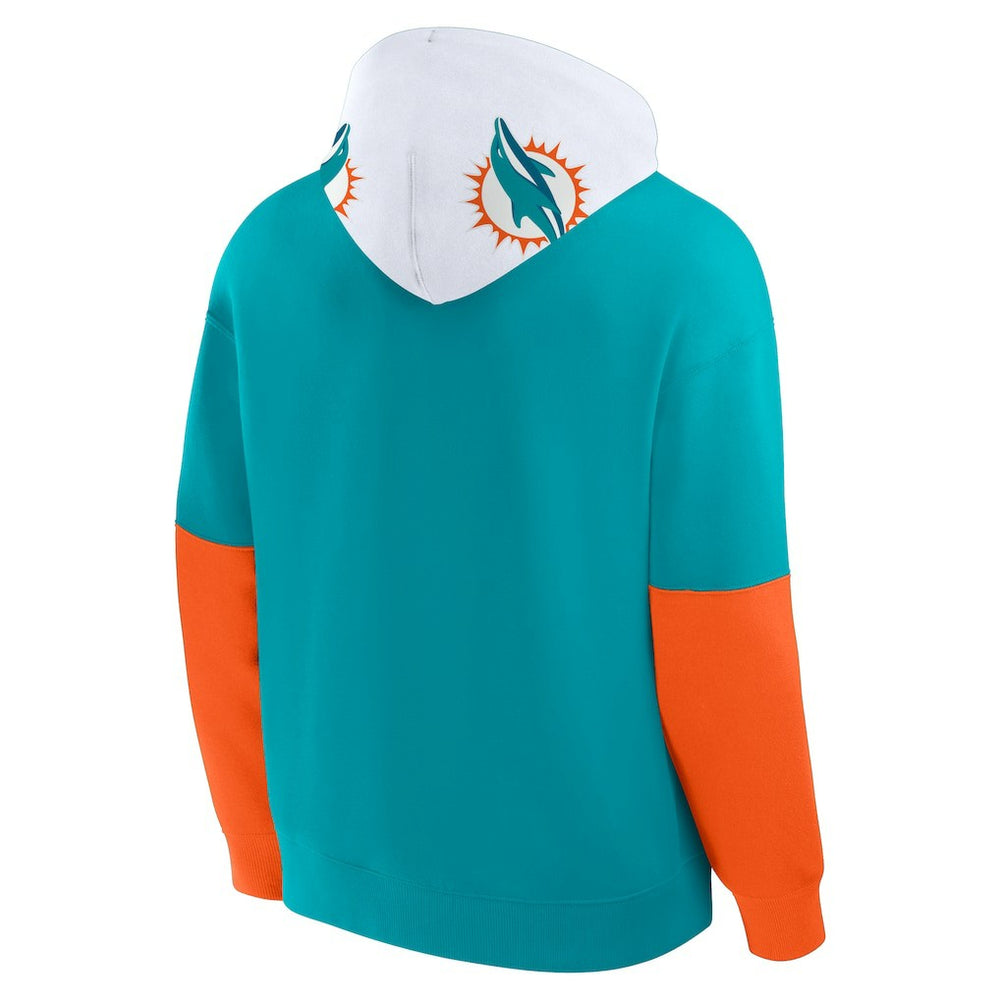 Miami Dolphins Helmet Pullover Hoodie Aqua | Fanatics