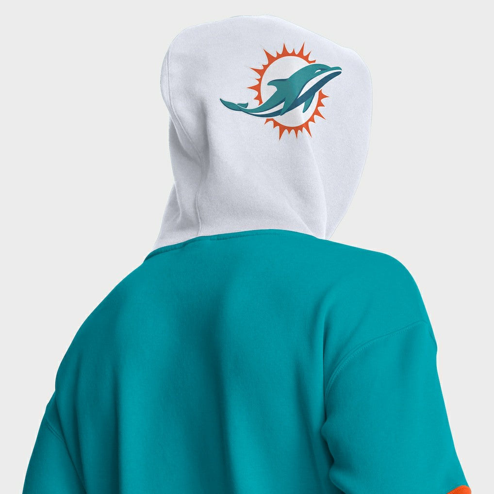 Miami Dolphins Helmet Pullover Hoodie Aqua | Fanatics