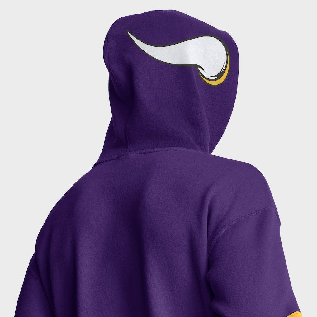 Minnesota Vikings Helmet Pullover Hoodie Purple | Fanatics