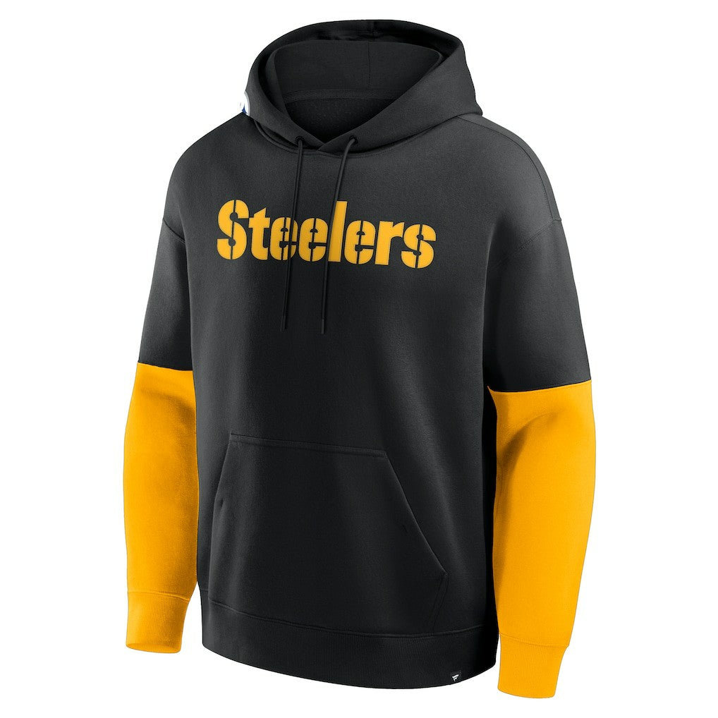 Pittsburgh Steelers Helmet Pullover Hoodie Black | Fanatics