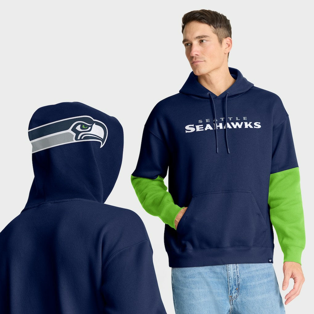 Seattle Seahawks Helmet Pullover Hoodie College Navy | Fanatics