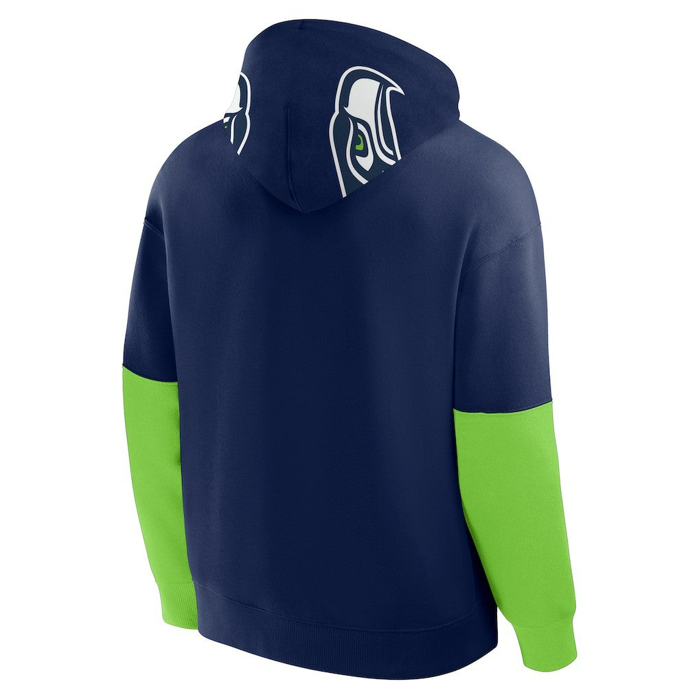 Seattle Seahawks Helmet Pullover Hoodie College Navy | Fanatics