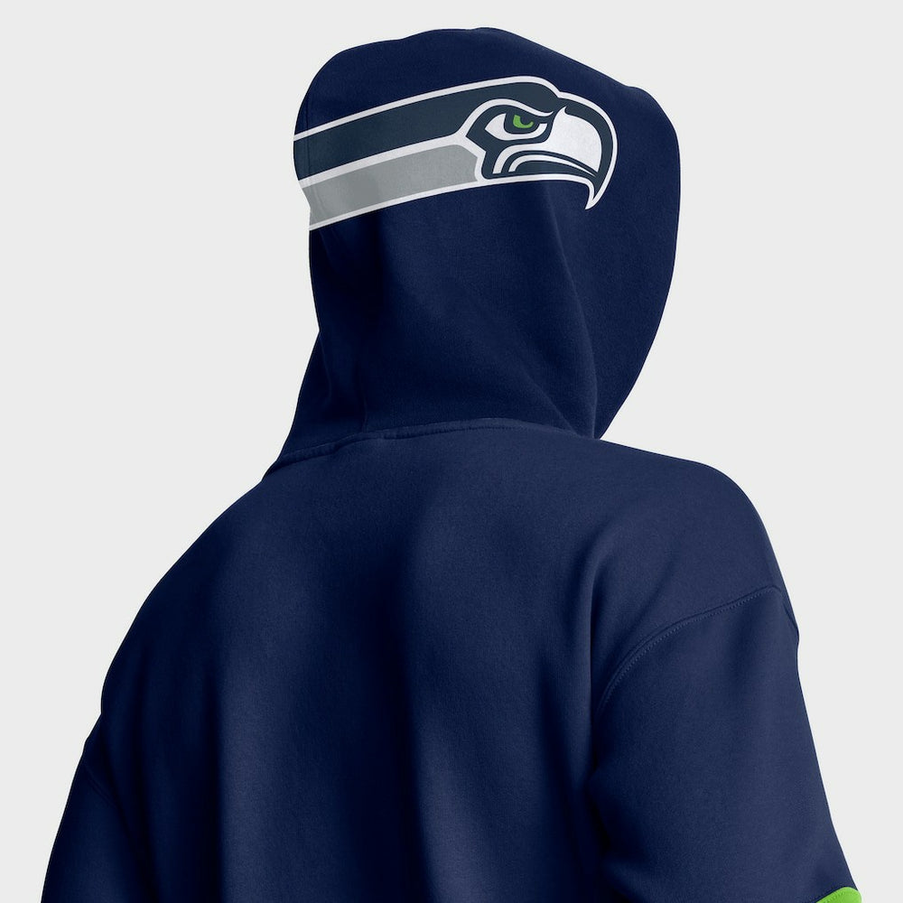 Seattle Seahawks Helmet Pullover Hoodie College Navy | Fanatics