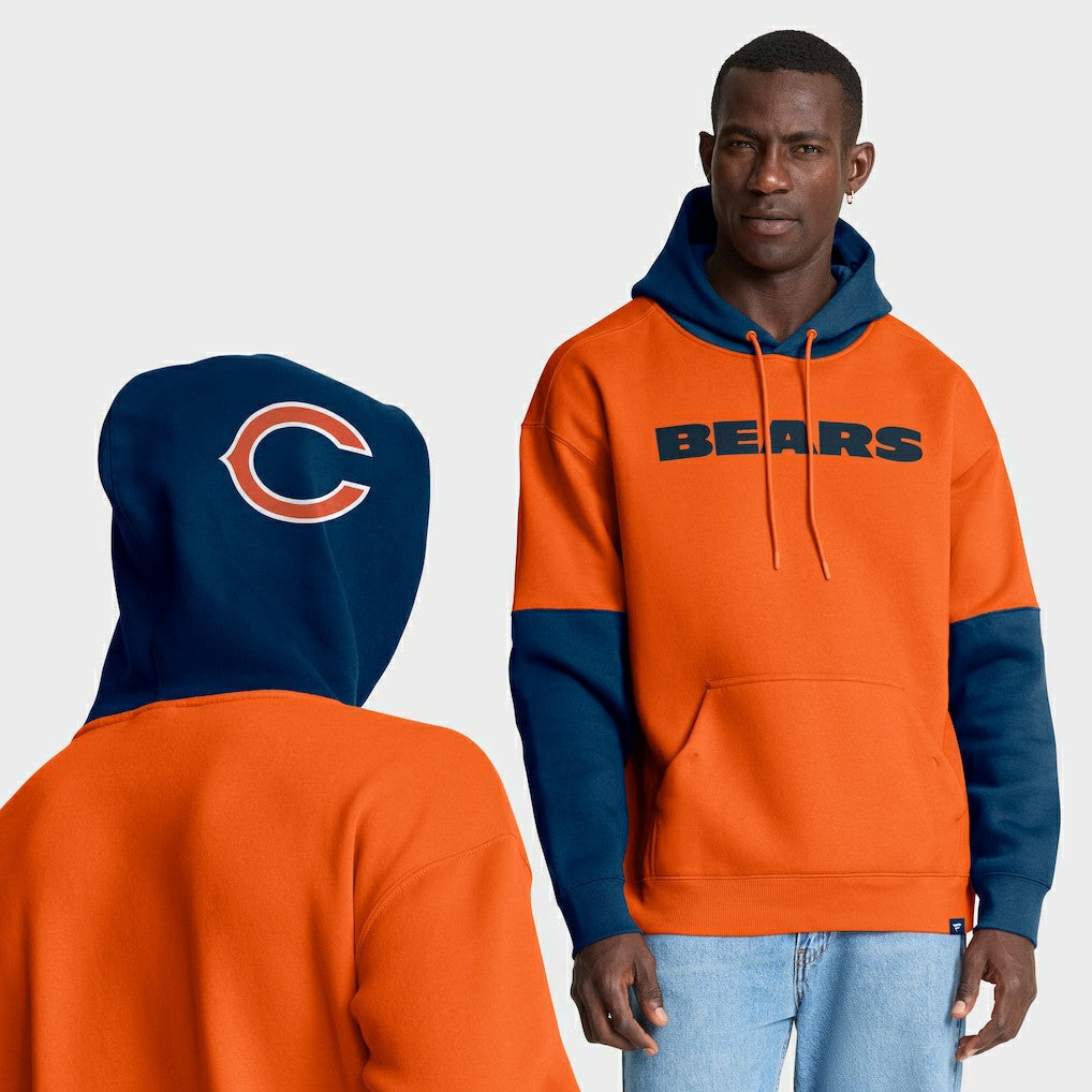 Chicago Bears Helmet Pullover Hoodie Orange | Fanatics