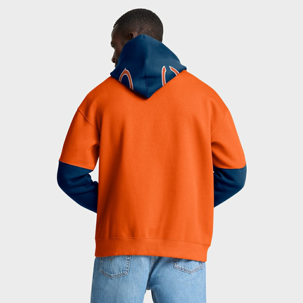 Chicago Bears Helmet Pullover Hoodie Orange | Fanatics