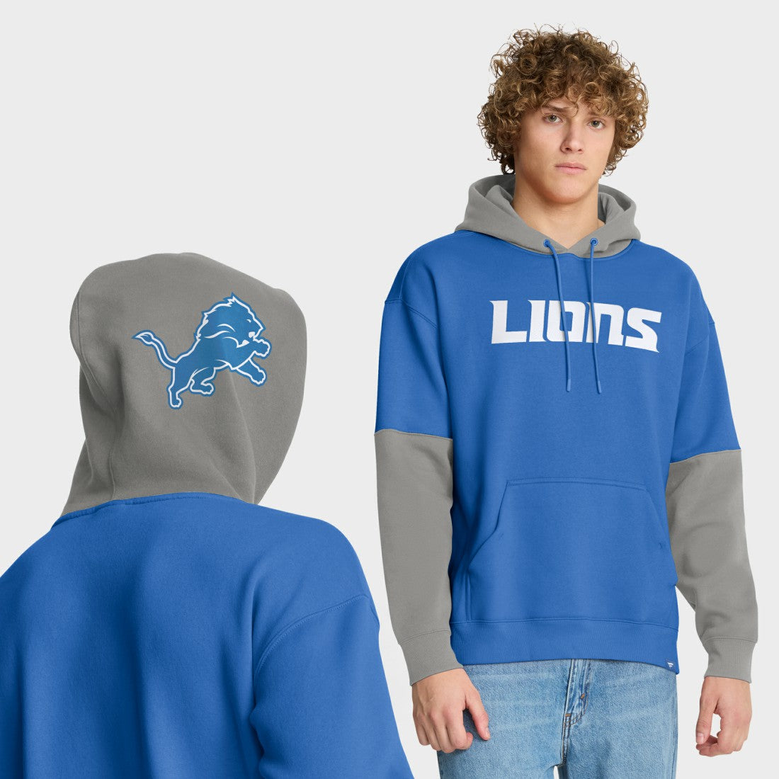Detroit Lions Helmet Pullover Hoodie Blue | Fanatics