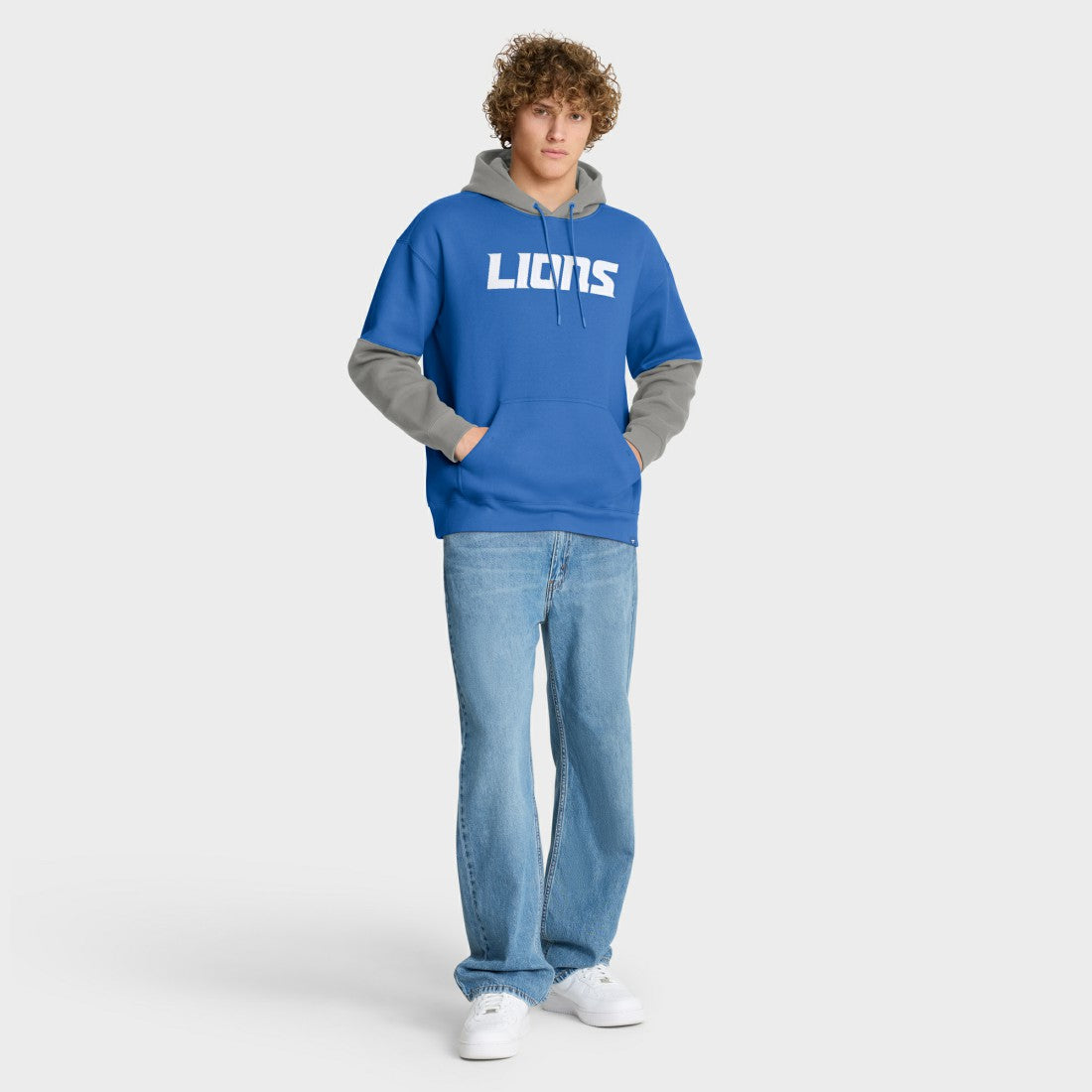 Detroit Lions Helmet Pullover Hoodie Blue | Fanatics
