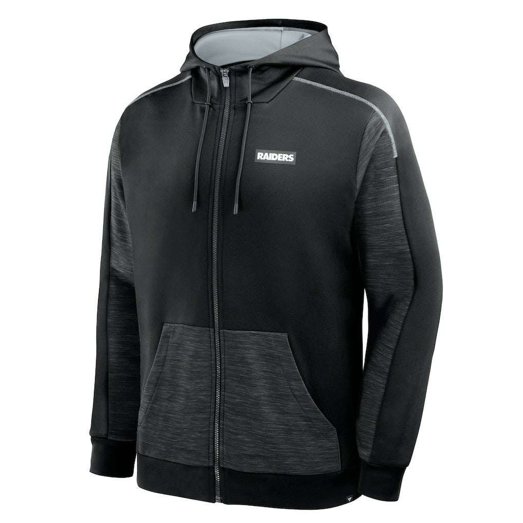 Las Vegas Raiders Checkdown Pass Full-Zip Hoodie Black | Fanatics