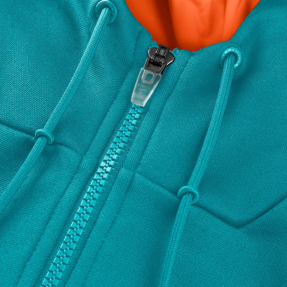 Miami Dolphins Checkdown Pass Full-Zip Hoodie Aqua | Fanatics