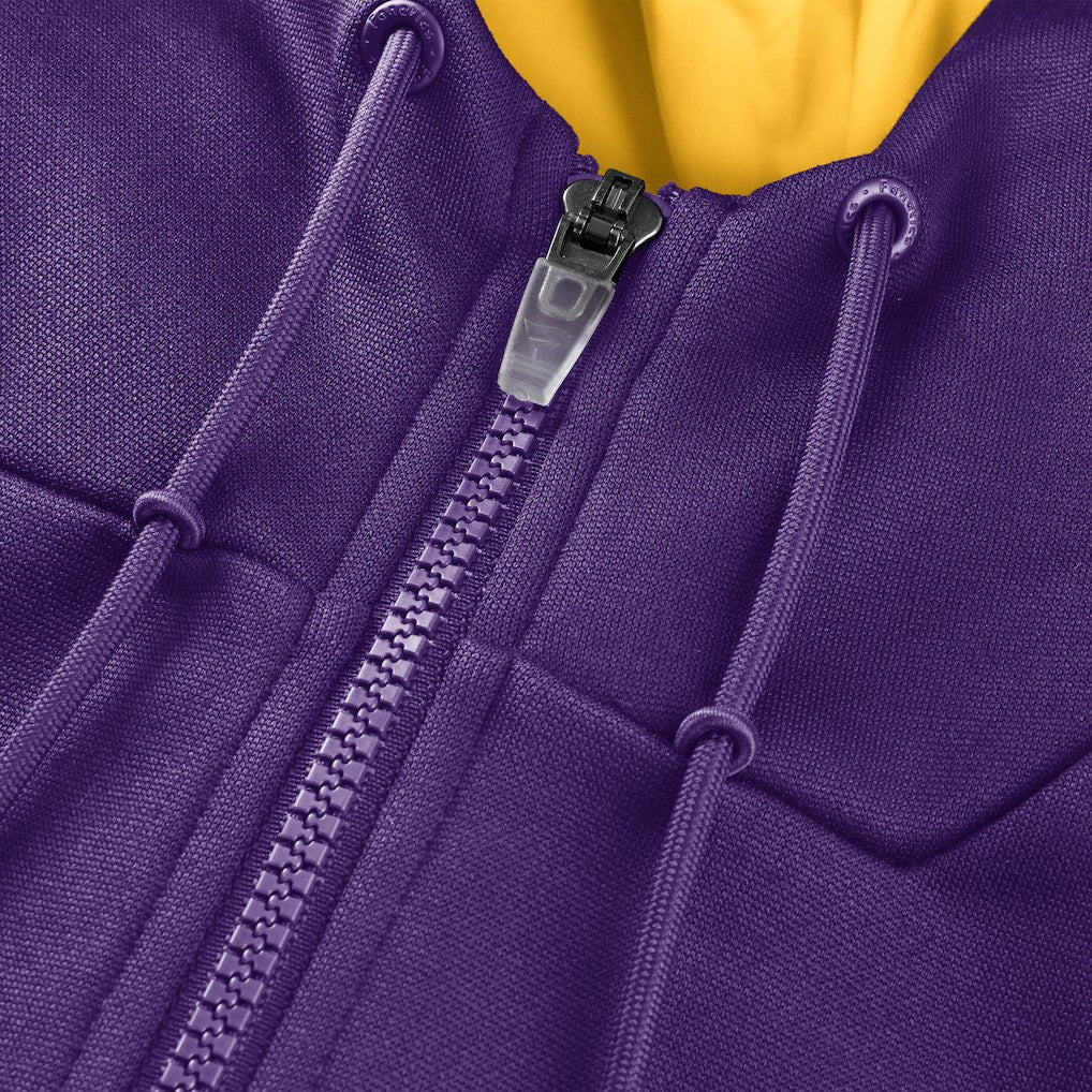 Minnesota Vikings Checkdown Pass Full-Zip Hoodie Purple | Fanatics