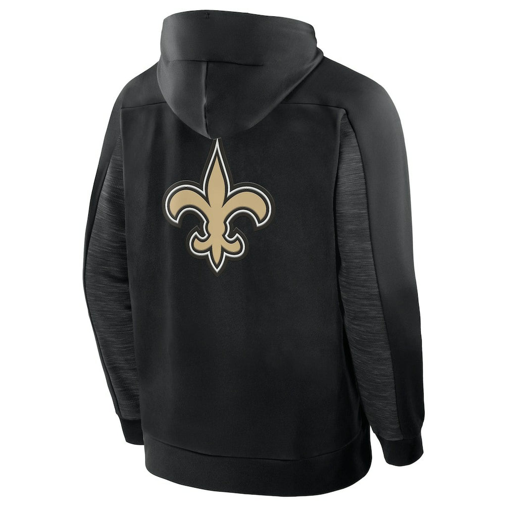 New Orleans Saints Checkdown Pass Full-Zip Hoodie Black | Fanatics