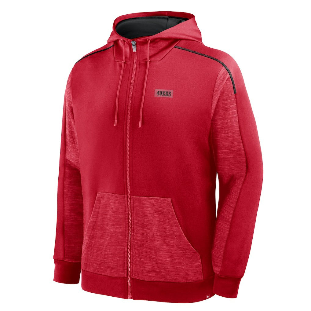San Francisco 49ers Checkdown Pass Full-Zip Hoodie Scarlet | Fanatics