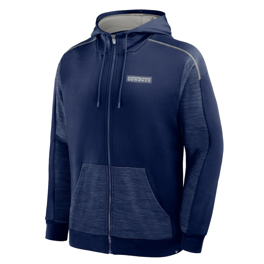 Dallas Cowboys Checkdown Pass Full-Zip Hoodie Navy | Fanatics