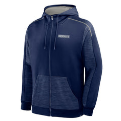 Dallas Cowboys Checkdown Pass Full-Zip Hoodie Navy | Fanatics