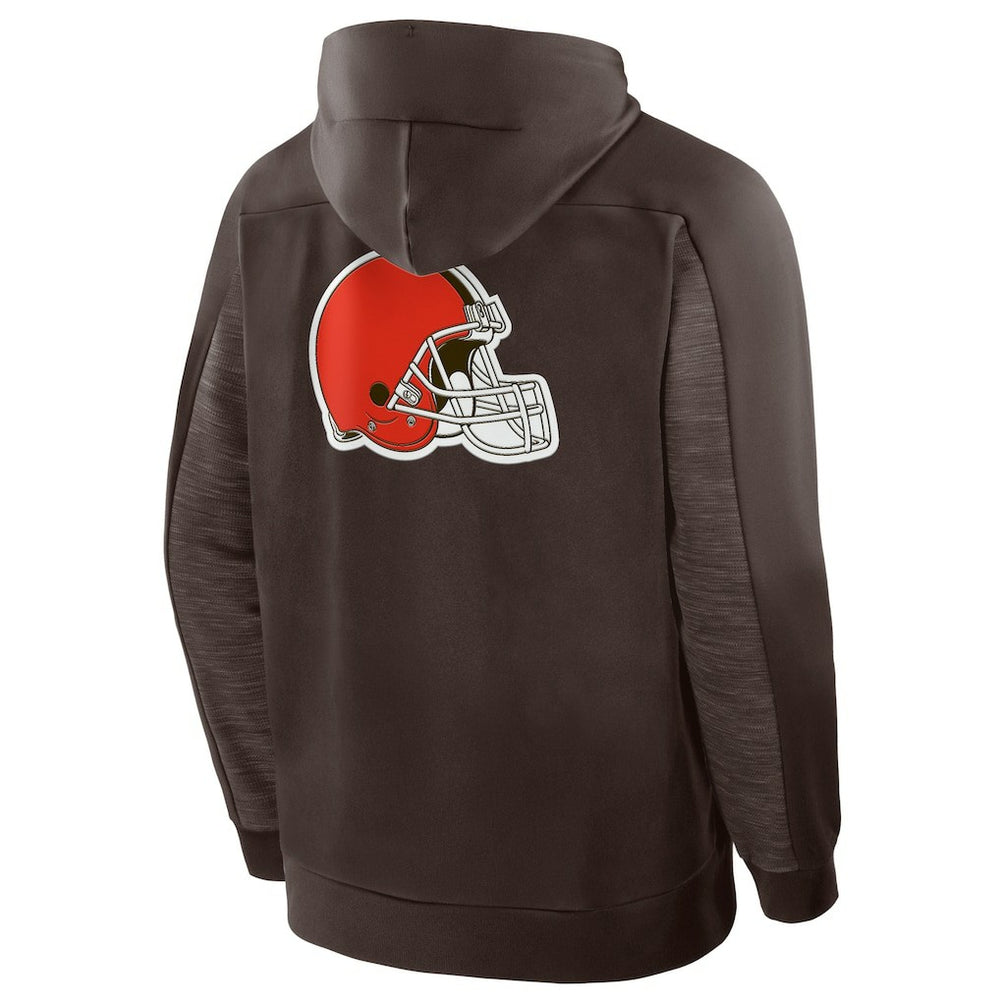 Cleveland Browns Checkdown Pass Full-Zip Hoodie Brown | Fanatics