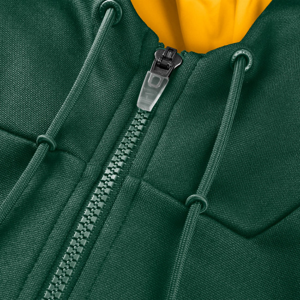 Green Bay Packers Checkdown Pass Full-Zip Hoodie Green | Fanatics