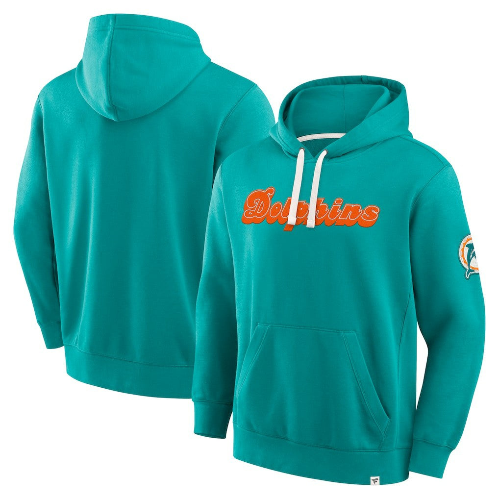 Miami Dolphins New Horizons Heritage Pullover Hoodie Aqua | Fanatics