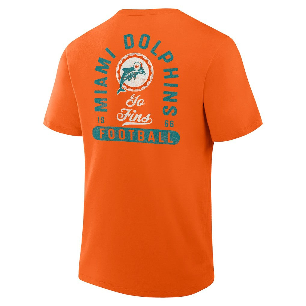 Miami Dolphins Fluid Motion Legacy T-Shirt Orange | Fanatics