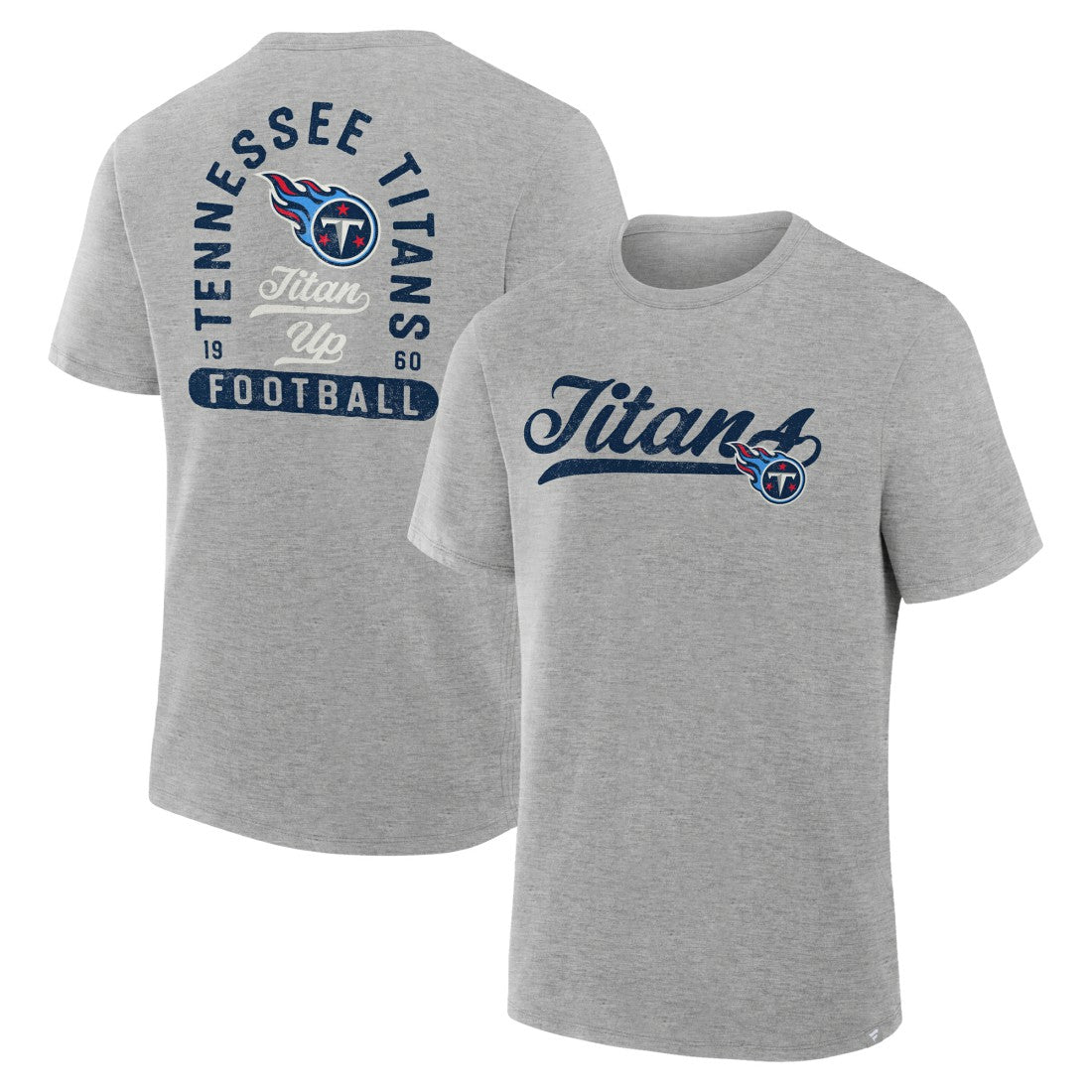 Tennessee Titans Fluid Motion Legacy T-Shirt Heather Gray | Fanatics