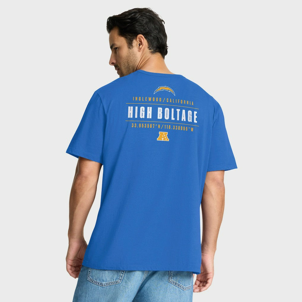 Los Angeles Chargers Passing Pocket Legacy T-Shirt Powder Blue | Fanatics