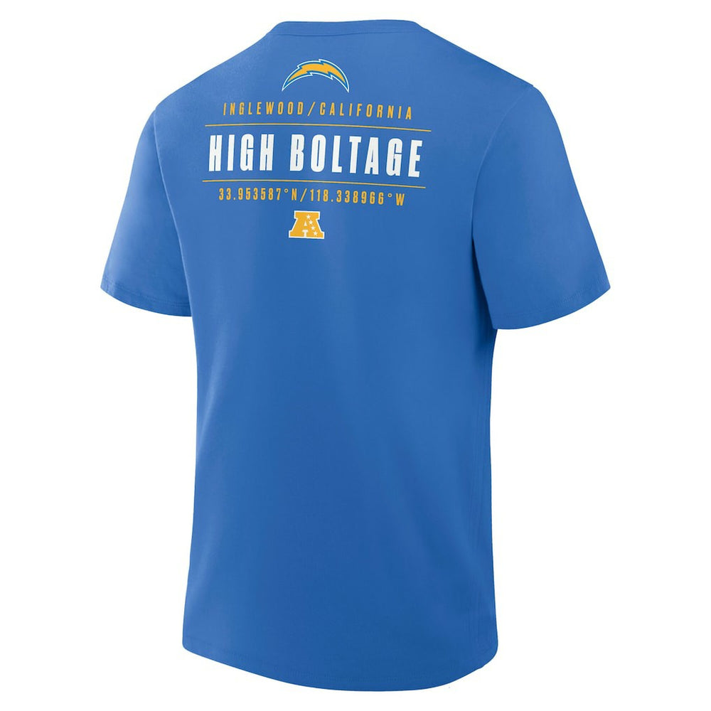 Los Angeles Chargers Passing Pocket Legacy T-Shirt Powder Blue | Fanatics