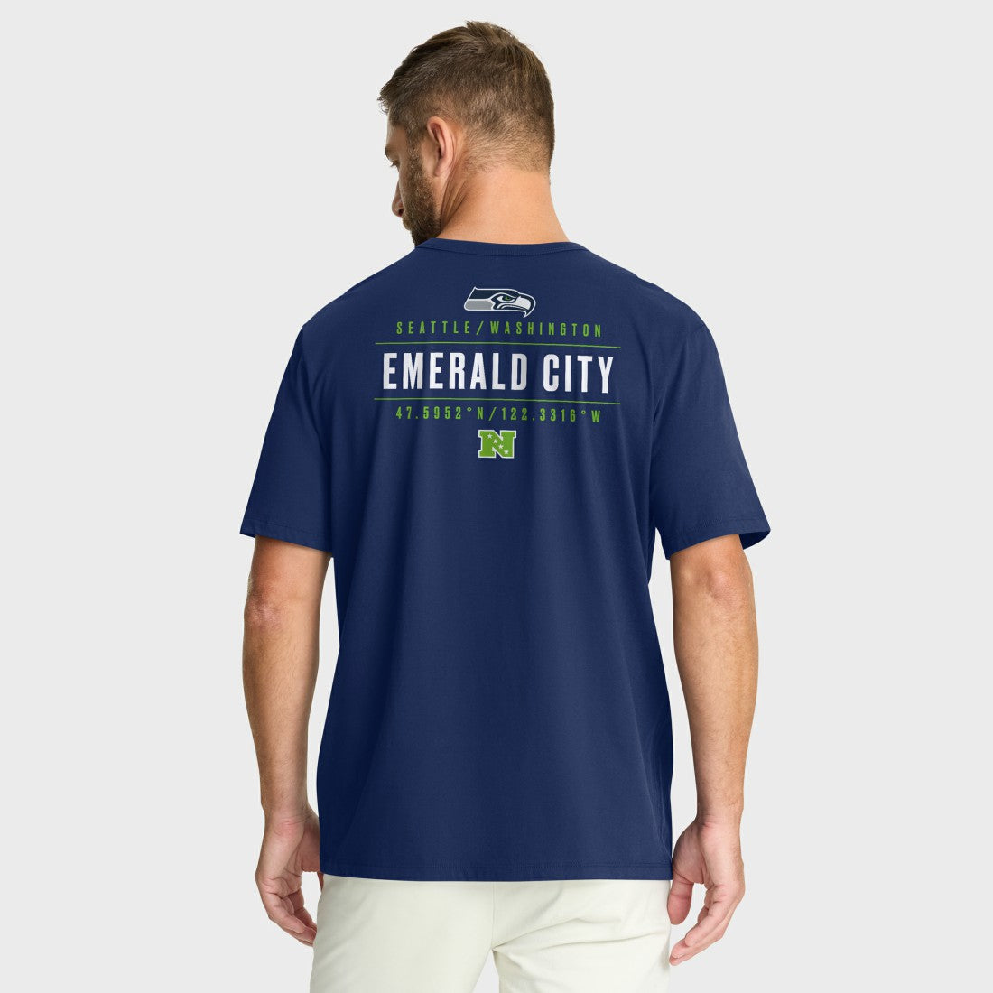 Seattle Seahawks Passing Pocket Legacy T-Shirt College Navy | Fanatics
