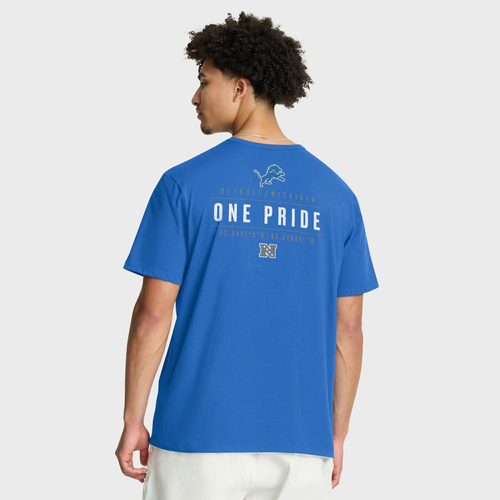 Detroit Lions Passing Pocket Legacy T-Shirt Blue | Fanatics