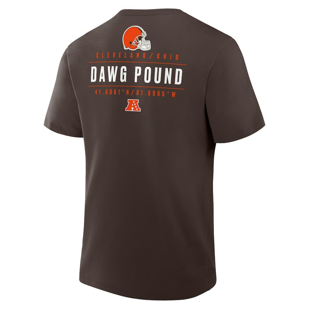 Cleveland Browns Passing Pocket Legacy T-Shirt Brown | Fanatics