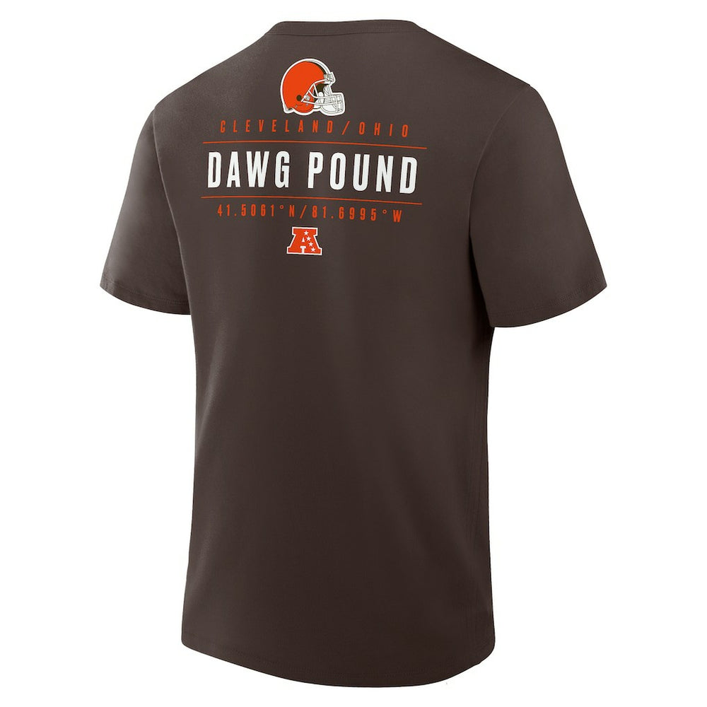 Cleveland Browns Passing Pocket Legacy T-Shirt Brown | Fanatics