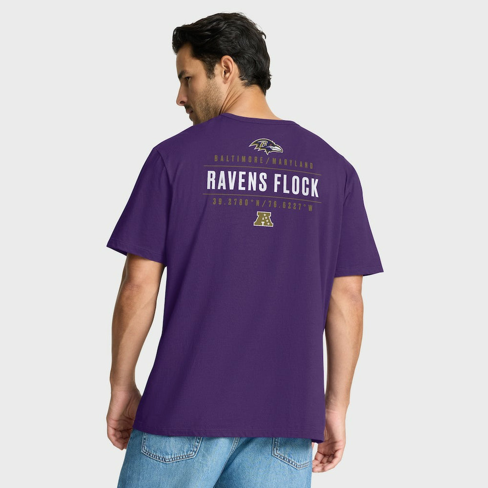 Baltimore Ravens Passing Pocket Legacy T-Shirt Purple | Fanatics