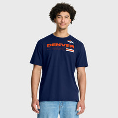 Denver Broncos Chop Block Legacy T-Shirt Navy | Fanatics