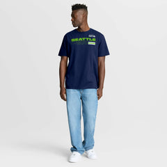 Seattle Seahawks Chop Block Legacy T-Shirt College Navy | Fanatics