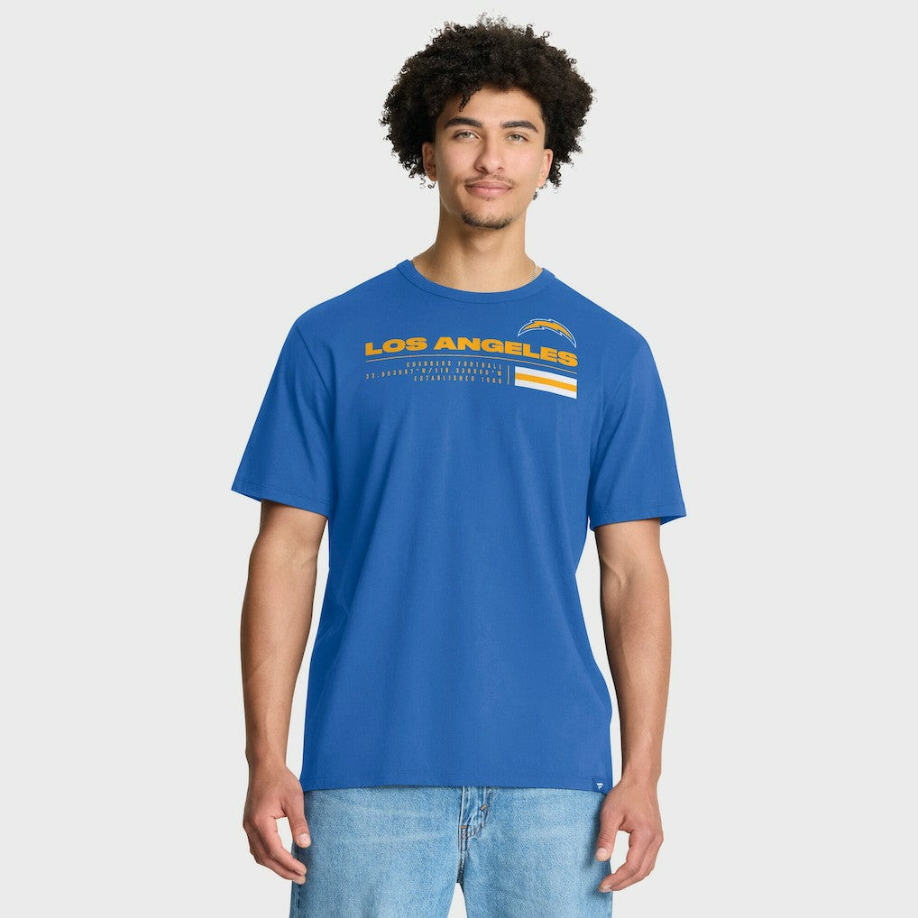 Los Angeles Chargers Chop Block Legacy T-Shirt Powder Blue | Fanatics