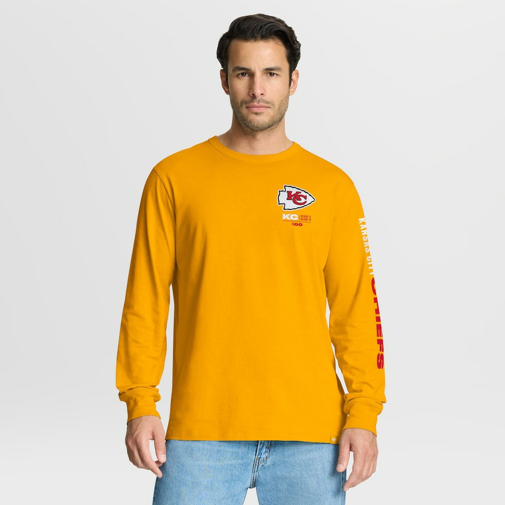 Kansas City Chiefs Clock Management Legacy Long Sleeve T-Shirt Gold | Fanatics