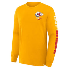 Kansas City Chiefs Clock Management Legacy Long Sleeve T-Shirt Gold | Fanatics