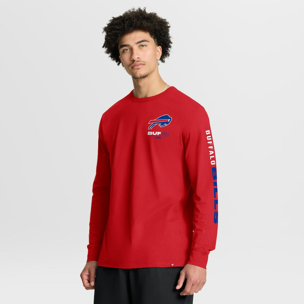 Buffalo Bills Clock Management Legacy Long Sleeve T-Shirt Red | Fanatics