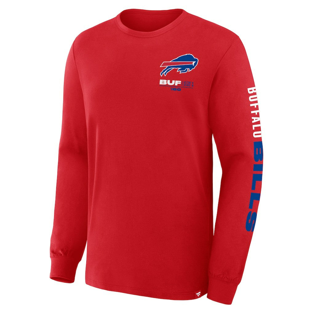 Buffalo Bills Clock Management Legacy Long Sleeve T-Shirt Red | Fanatics