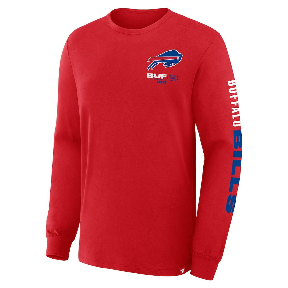 Buffalo Bills Clock Management Legacy Long Sleeve T-Shirt Red | Fanatics