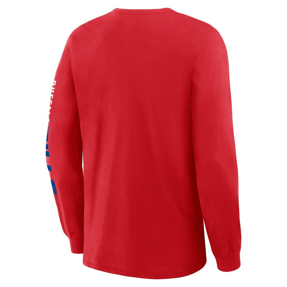 Buffalo Bills Clock Management Legacy Long Sleeve T-Shirt Red | Fanatics
