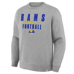 Los Angeles Rams Powerful Throw Legacy Pullover Sweatshirt Heather Gray | Fanatics