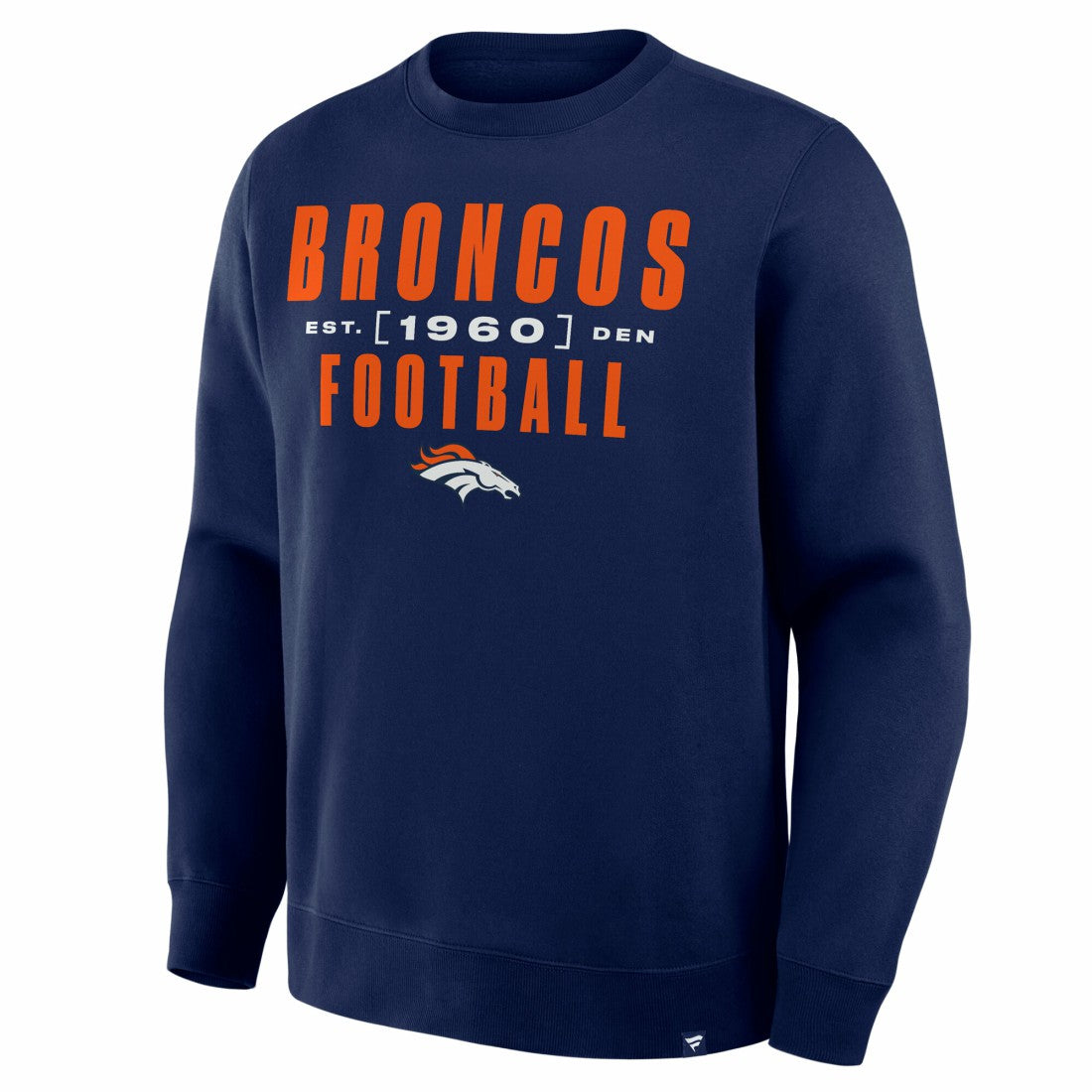Denver Broncos Powerful Throw Legacy Pullover Sweatshirt Navy | Fanatics