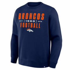 Denver Broncos Powerful Throw Legacy Pullover Sweatshirt Navy | Fanatics