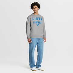 Detroit Lions Powerful Throw Legacy Pullover Sweatshirt Heather Gray | Fanatics