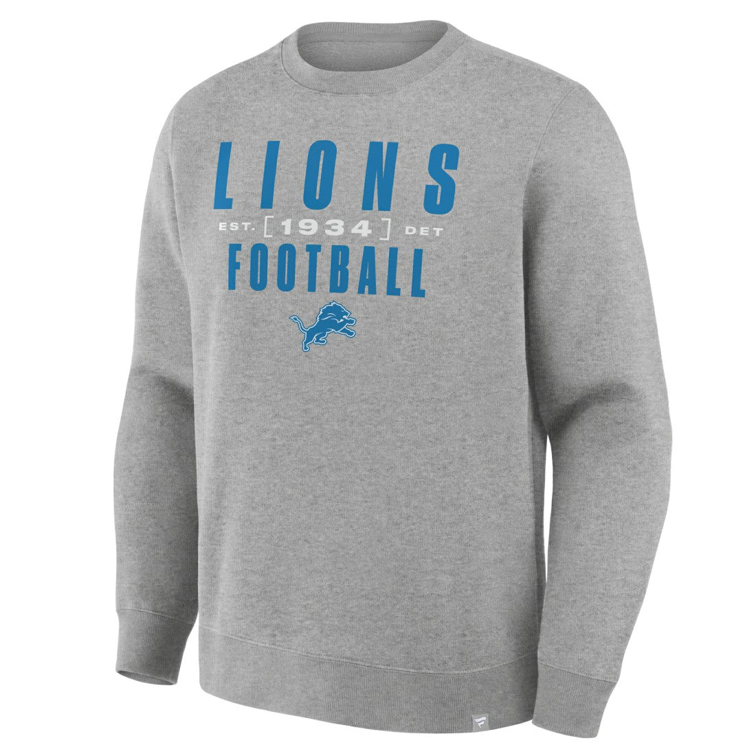 Detroit Lions Powerful Throw Legacy Pullover Sweatshirt Heather Gray | Fanatics